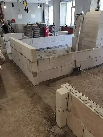 Кладка газобетонных блоков